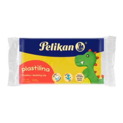 Plastilina pelikan marketa 180 gr color amarillo