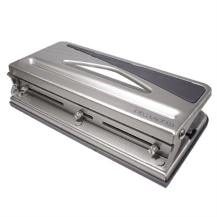 PGPPERAB009 - Perforadora Pegaso 333 Triple Ajustable P/30 Hojas Color Gris