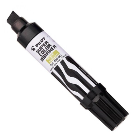 Marcador permanente pilot jumbo negro c/12