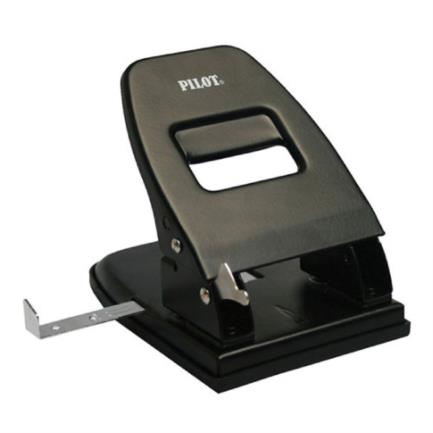 Perforadora pilot pm-8 trabajo pesado color negro