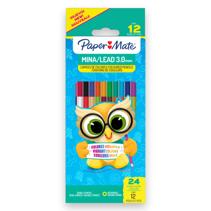 Colores paper mate 3.0mm 12 x 24