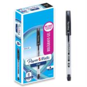 Bolígrafo Gel Papermate Eco Barril Redondo Punto Fino Color Negro C/6 Pzas - Vista 3