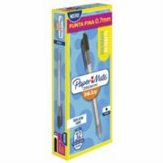 Bolígrafo Papermate Kilométrico Retráctil Punto Fino 0.7mm Color Negro Caja C/12 Pzas - Vista 4