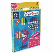 Plumones Papermate Unipunta Colores Surtidos C/12 Pzas - Vista 3