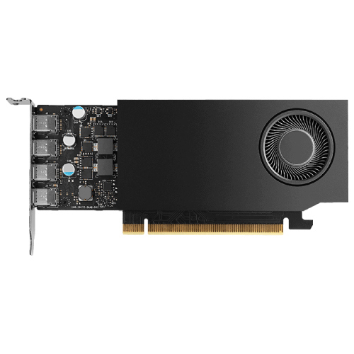 Tarjeta de video pny pro nvidia rtx a400 4gb low profile single fan gddr6 pcie 4.0 4xmini displayport