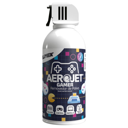 Removedor de polvo silimex aerojet 300ml gamer con vÁlcula 360°