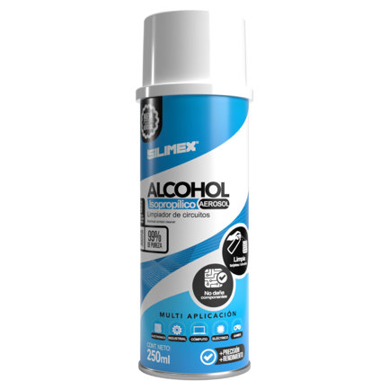 Alcohol isoproÍlico silimex al 99.7% iso pro en aerosol 250ml