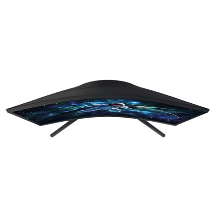 Monitor Samsung 27" Gaming Odyssey G55C QHD 2560 x 1440 165HZ VA CURVO 1000R G5 - Vista 8