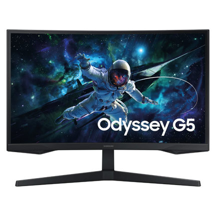 Monitor Samsung 27" Gaming Odyssey G55C QHD 2560 x 1440 165HZ VA CURVO 1000R G5 - MAS RECIO