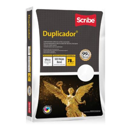 SCCPAPAE025 - Papel Cortado Scribe Duplicador 99% de Blancura 78gr Oficio C/5000 Hojas