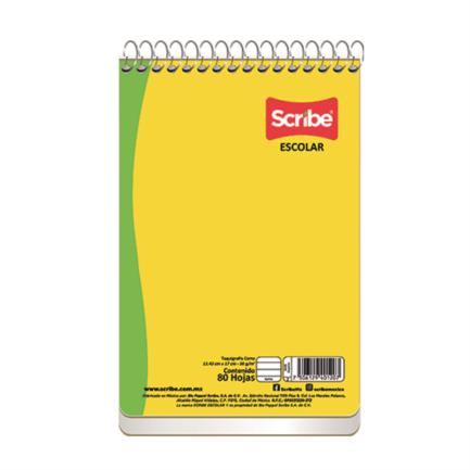 Block taquigrafia corto scribe raya 80 hojas