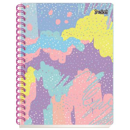 Cuaderno scribe incolors raya espiral doble 100 hojas
