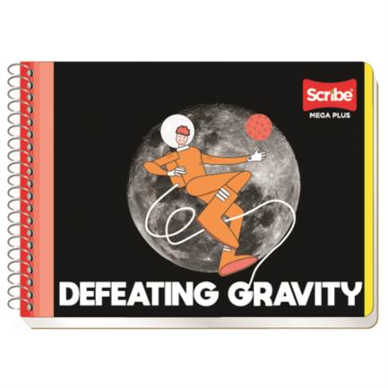 Cuaderno italiano espiral scribe mega raya 100 hojas