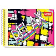 Cuaderno italiano espiral scribe mega doble raya 100 hojas