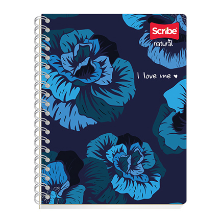 Cuaderno profesional scribe natural raya espiral doble raya 100 hojas