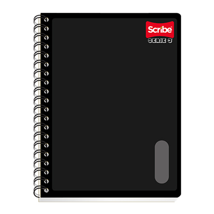 Cuaderno scribe profesional serie iii 200 hojas c7 pasta semirigida
