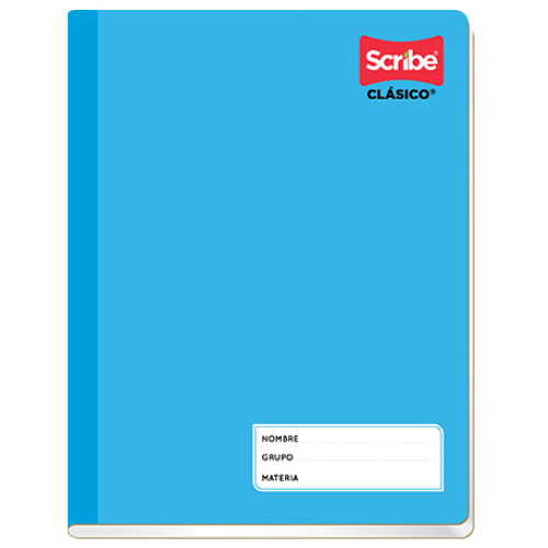 Cuaderno scribe frances blanco 100 hjs pasta semirigida