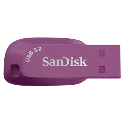 Unidad flash usb 3.2 sandisk ultra shift de 32gb color morado.