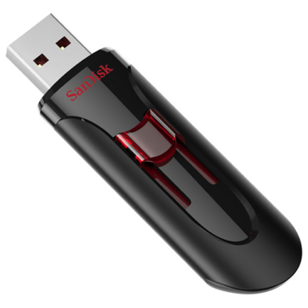 Memoria USB SanDisk Cruzer Glide 32GB USB-A 3.0 Negro Rojo - MAS RECIO