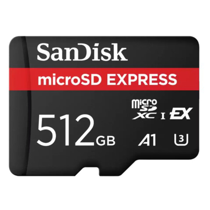 Memoria Micro SD SanDisk Micro SDXC Express Card Up to read 880MB/s Read Speed/ Up to 650MB/s Write Speed 512GB