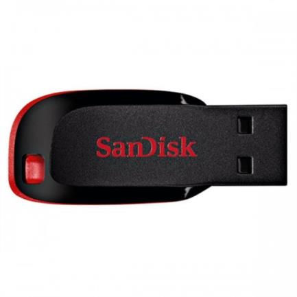 Memoria usb sandisk flash cruzer blade 16gb usb 2.0 color negro sdcz50-016g-b35