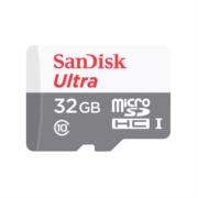 Memoria Micro SD SanDisk Ultra 32GB Micro SDHC UHS-I Clase 10 C/Adaptador Color Gris Rojo SDSQUNR-032G-GN3MA - Vista 3