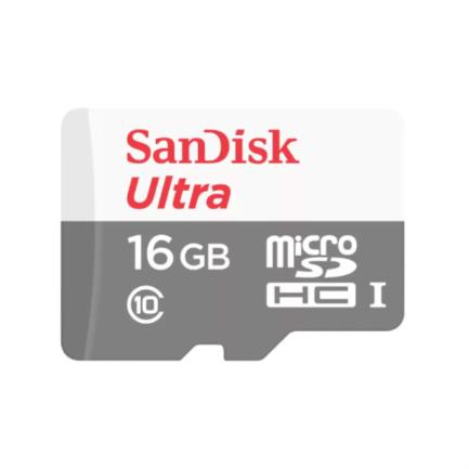 Memoria micro sd sandisk ultra 64gb micro sdxc uhs-i clase 10 c/adaptador color gris blanco sdsqunr-064g-gn3ma
