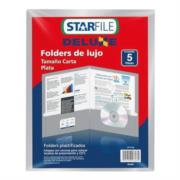 FOLDER DELUXE PLASTIFICADO PLATA PAQ. C/5 - Vista 2