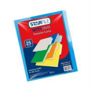 Folder StarFile Bitono Carta Color Azul C/25 Pzas - Vista 3
