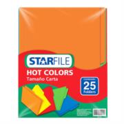 Folder StarFile Hot Colors Carta Arcoíris C/25 Pzas - Vista 3