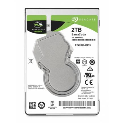 Disco duro seagate barracuda 2tb 2.5" 5400rpm sata lll 6gbit/s caché 256mb para laptop