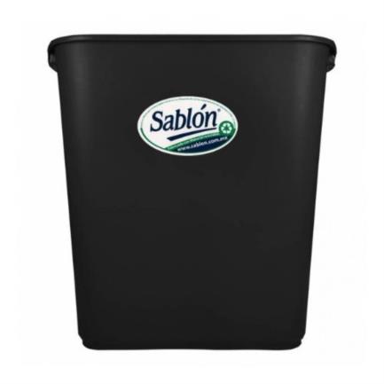 Cesto Jumbo Sablon Color Negro 8025 Con Asas