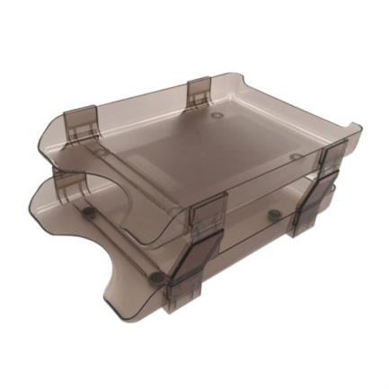 Charola sablon 2 niveles carta humo