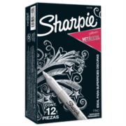 Marcador Sanford 39100 Sharpie Metalico Plata C/12 - Vista 3