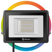 Reflector LED Steren WiFi RGB+W de 30W para Exterior - Vista 3