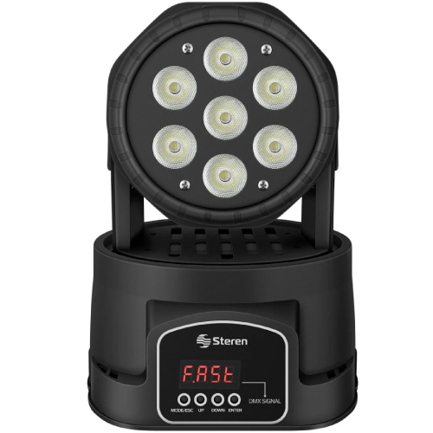 Mini cabeza movil steren led dmx