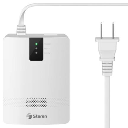 Alarma de gas steren audible de 80 db cable de 1.3m color blanco