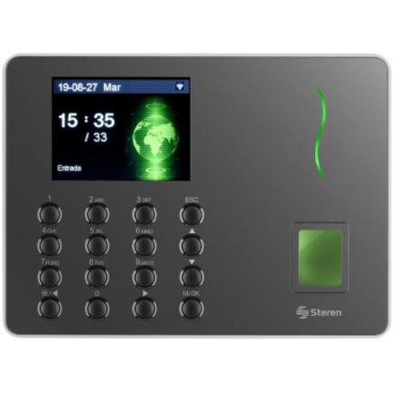 Reloj checador steren de huella digital con wi-fi