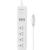 Barra Steren Multicontacto Wi-Fi de 4 Salidas Horizontales y Triple Cargador USB Color Blanco - Vista 8
