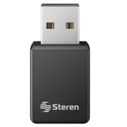 Nano Adaptador Steren USB WiFi AC600 2.4GHz y 5 GHz Doble Banda - Vista 3