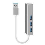 Adaptador Steren USB 3.0 a Gigabit RJ45 con Hu - Vista 5