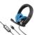 Audífonos Steren Ultraconfort Multimedia USB con Micrófono Color Negro con Azul - Vista 4