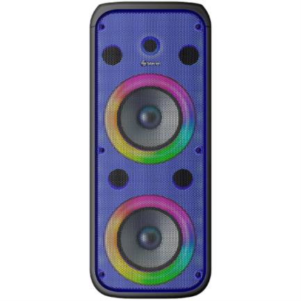 Bafle steren doble 8" 600w pmpo profesional batería recargable luz led