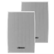 Juego de Bafles Steren de 2 Vías 600W PMPO Tipo Satelital Uso Interno/Externo/Intemperie Color Blanco - Vista 2