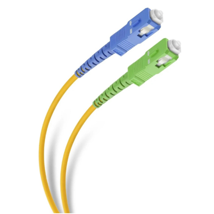 Cable de Fibra Óptica Steren SC APC/UPC de 10m para Conexión de Modem