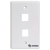 Placa Steren P/Registro de 2 Cavidad Keystone CAT5 y 6 - Vista 2