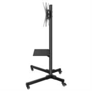 Soporte Steren Móvil para TV 19" a 83" Con Repisa Soporta Hasta 60kg Color Negro - Vista 11