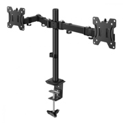 SOPORTE STEREN DOBLE DE ESCRITORIO P/MONITORES - Vista 8