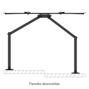 Soporte para Pantallas Steren 40-80 IN con Brazo AR - Vista 11