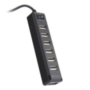 Hub Steren USB 7 Puertos con Eliminador de 2A Color Negro - Vista 6